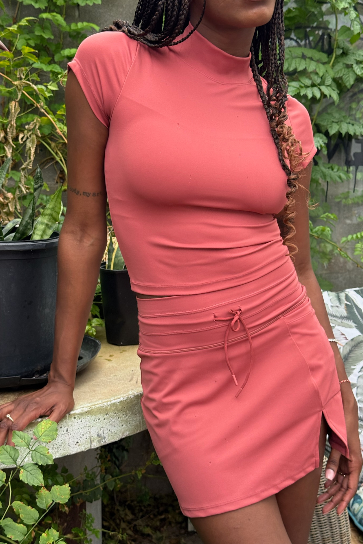 Ready Mock Neck Short Sleeve