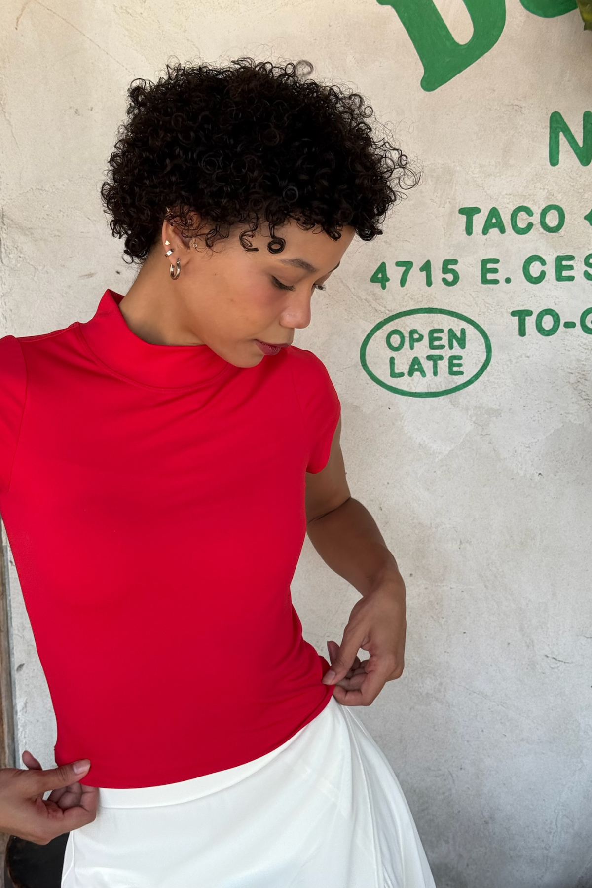 Ready Mock Neck Short Sleeve