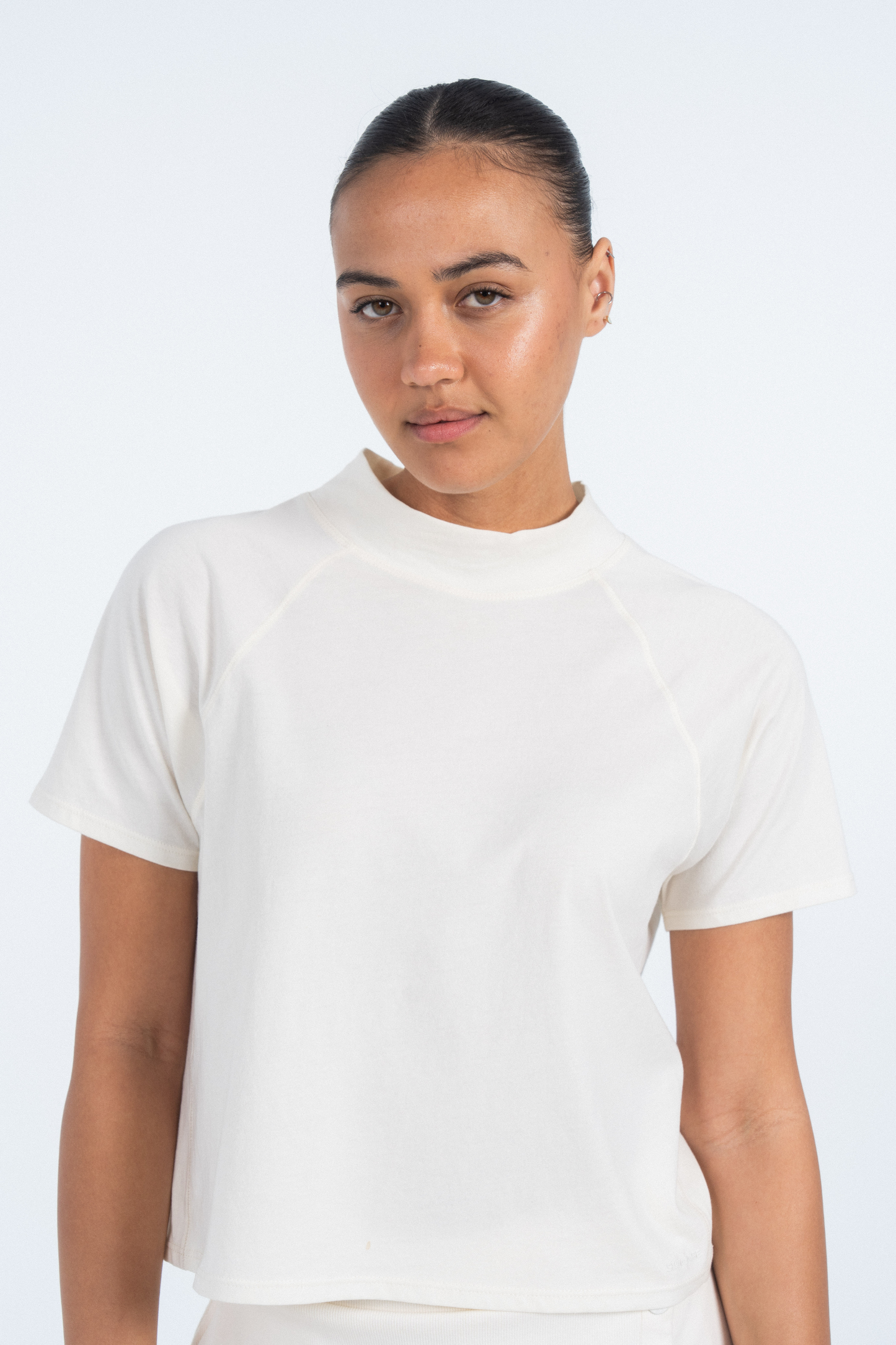 The Mock Neck Tee