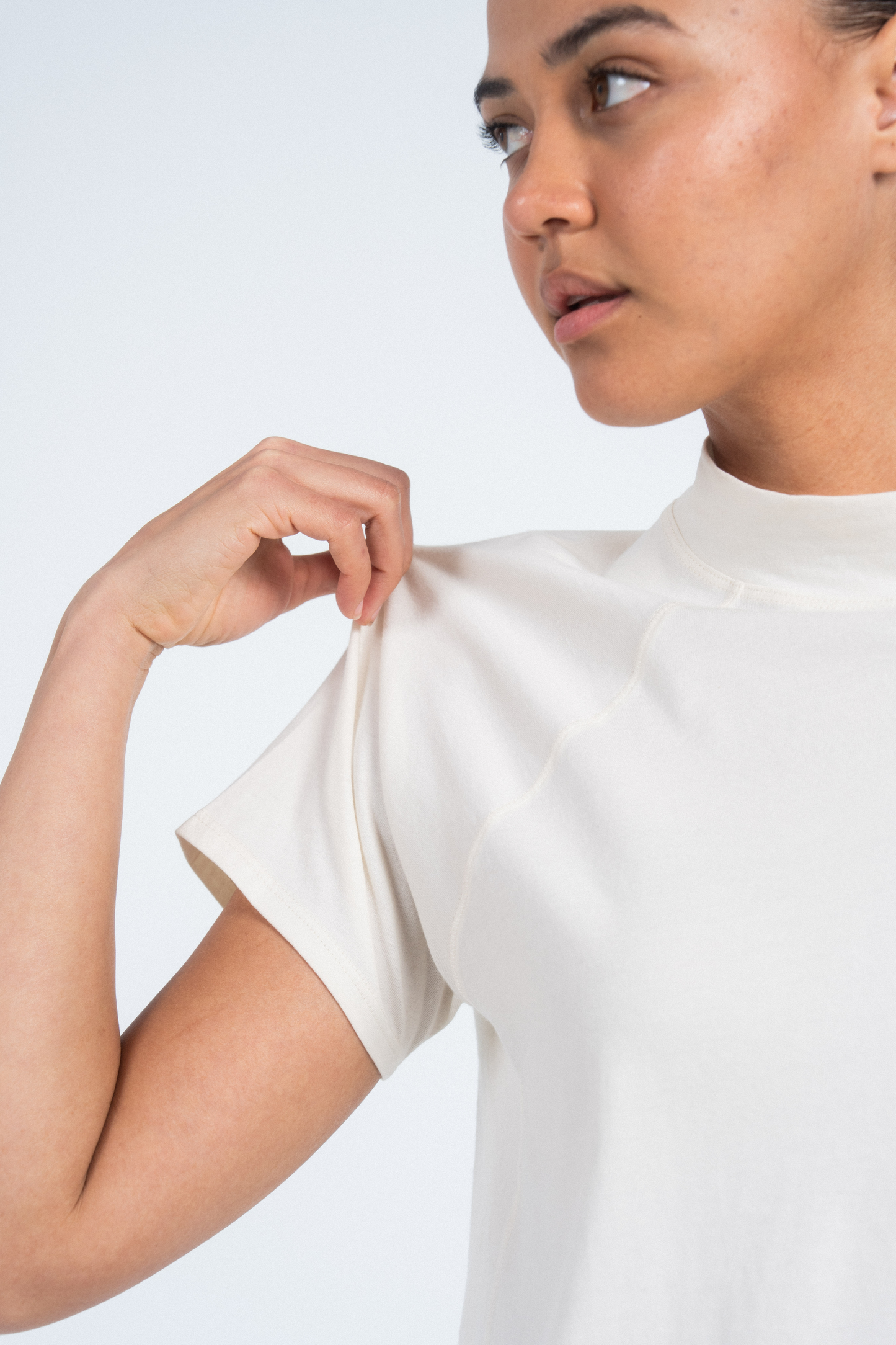 The Mock Neck Tee