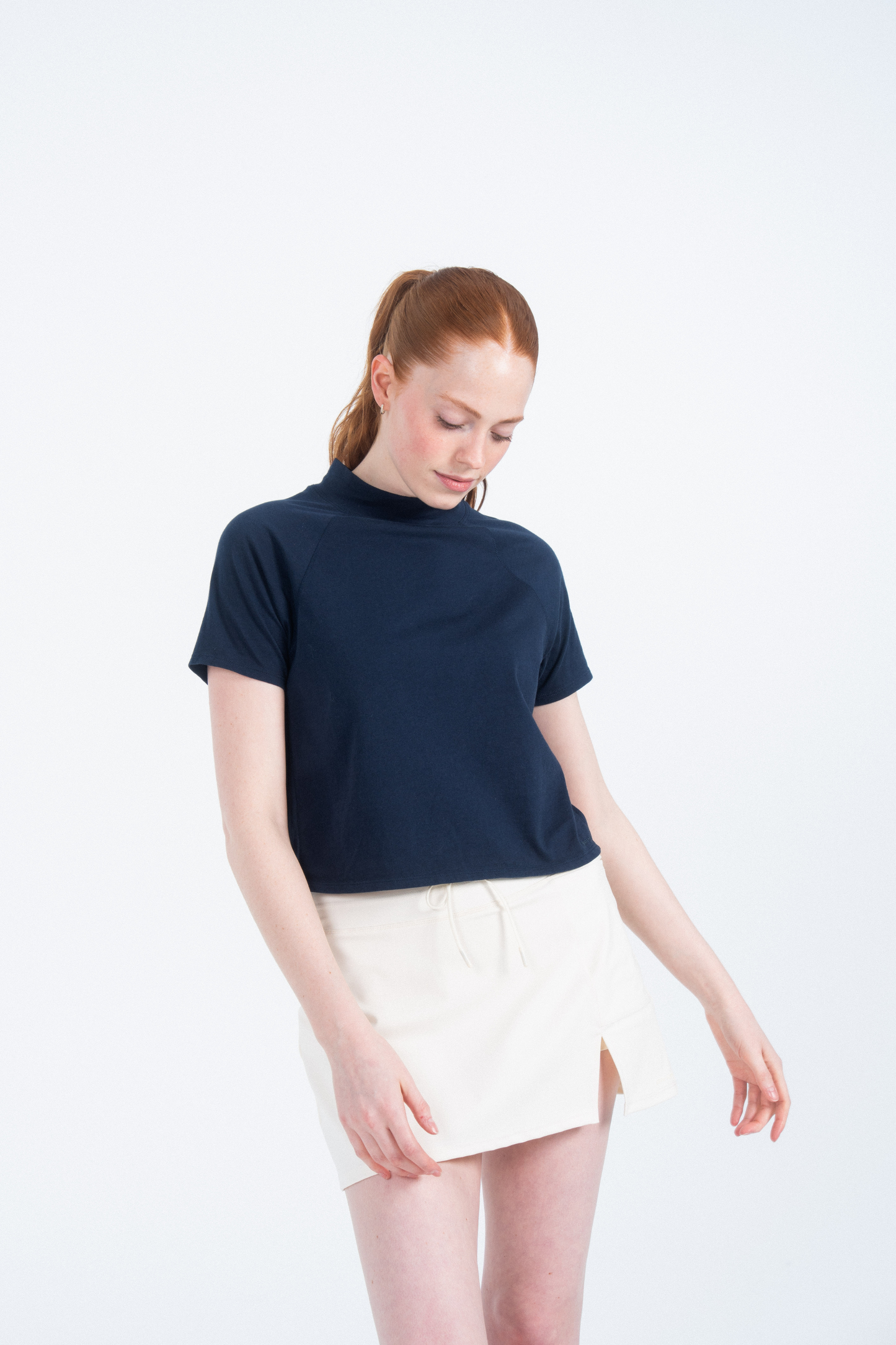 The Mock Neck Tee