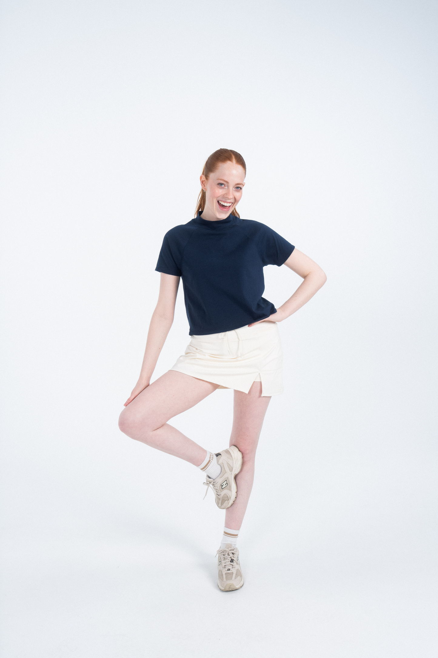 The Mock Neck Tee