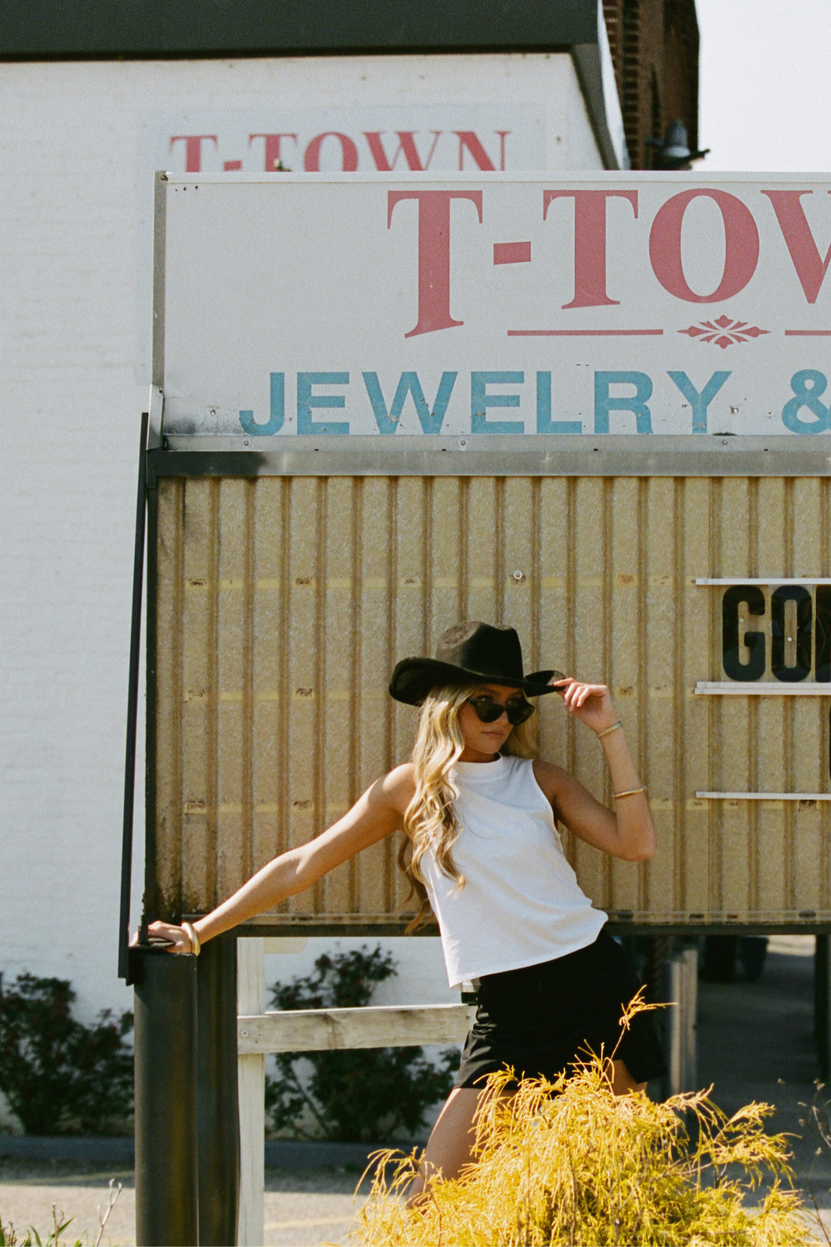 The Sleeveless Mock Neck Tee