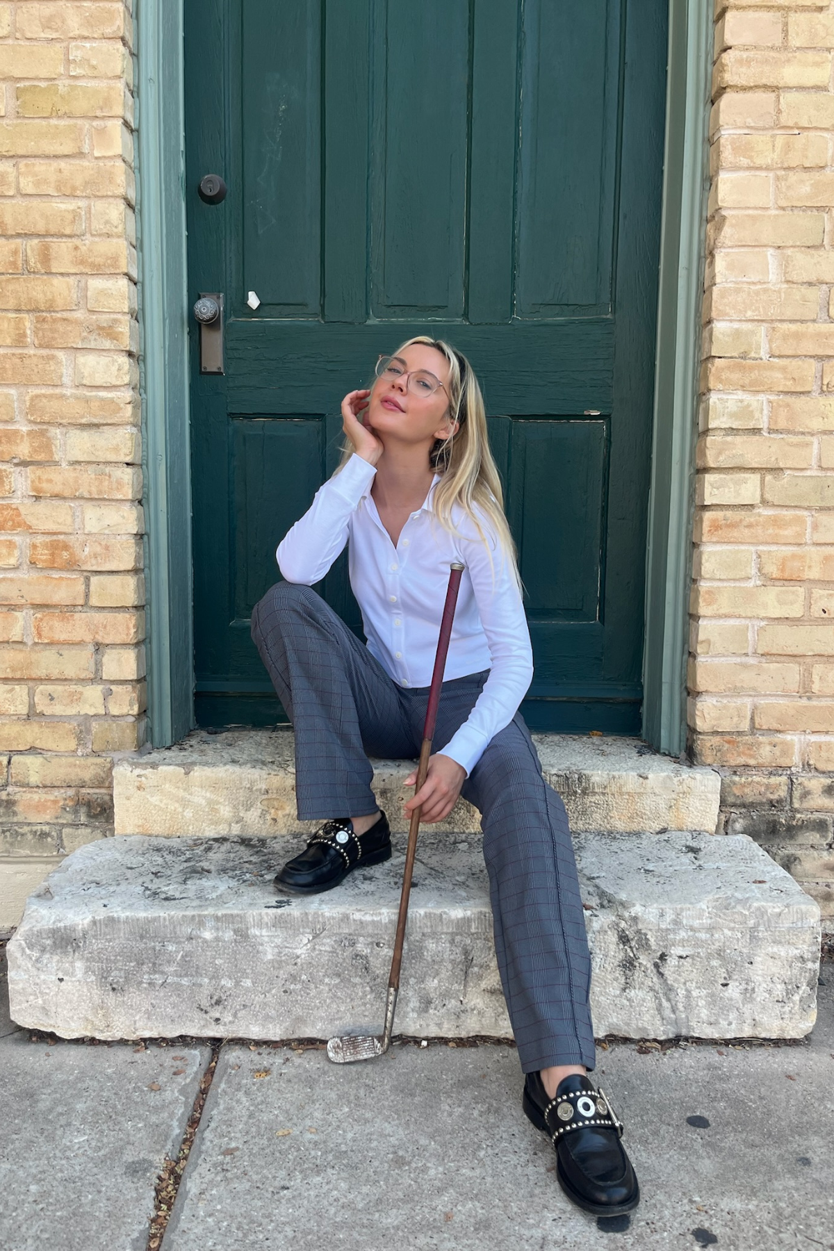 The Long Sleeve Button Up Tee