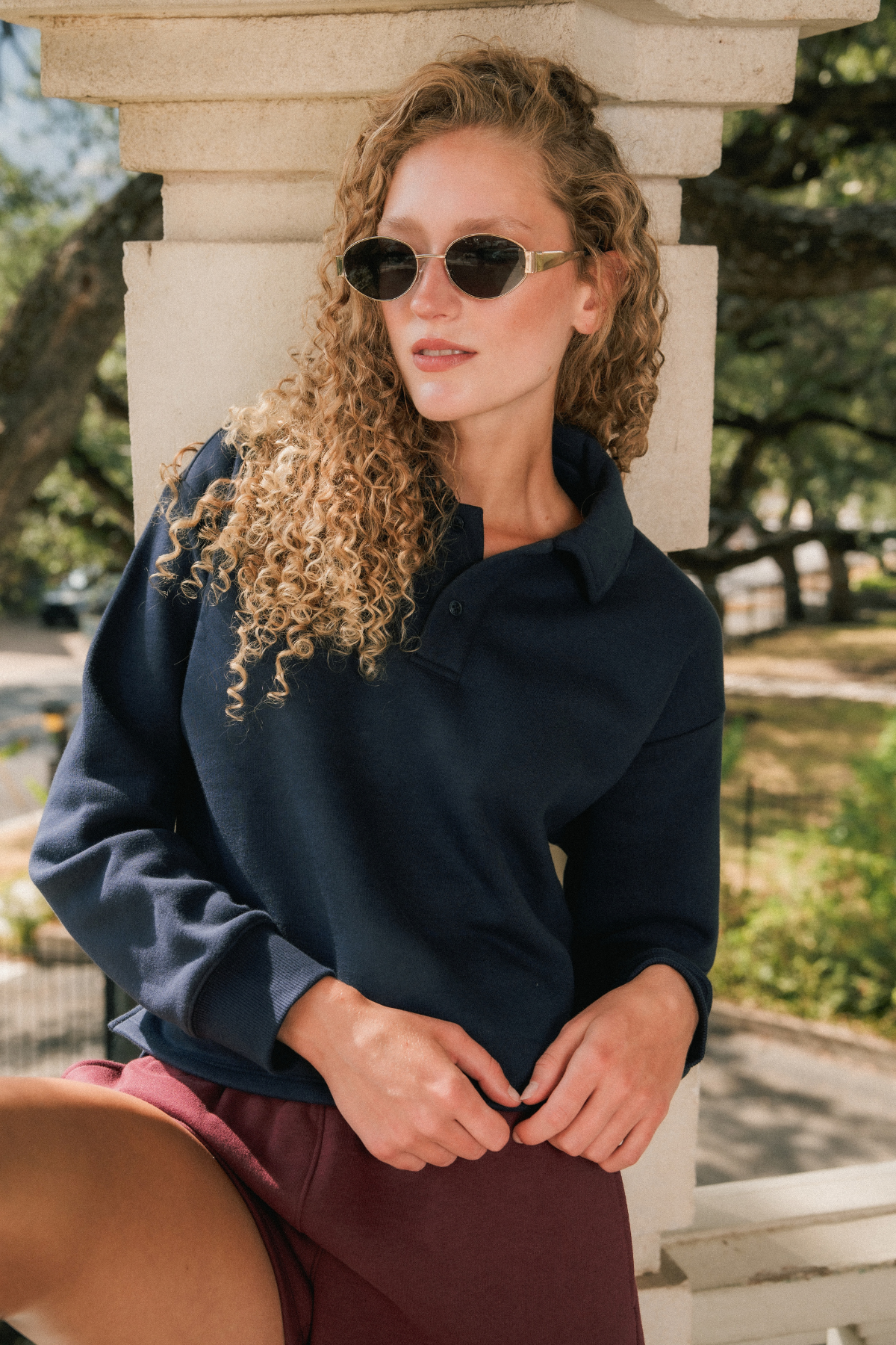 SportFleece Polo Pullover