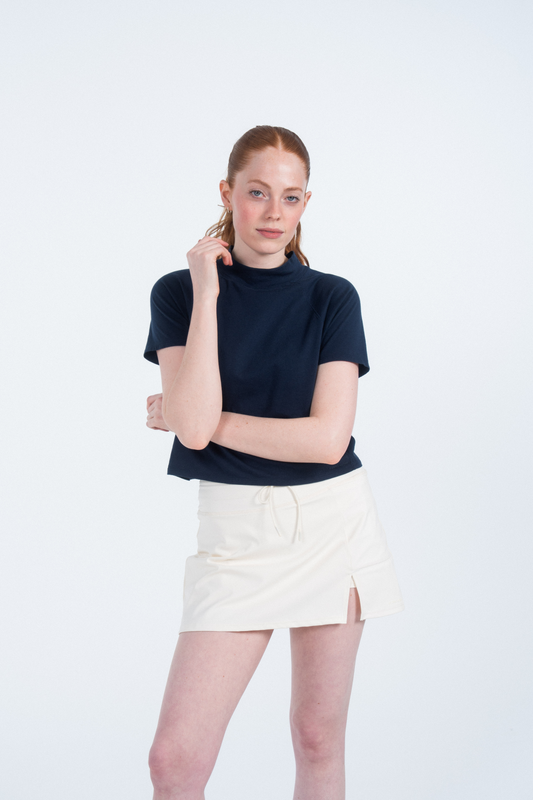 The Mock Neck Tee
