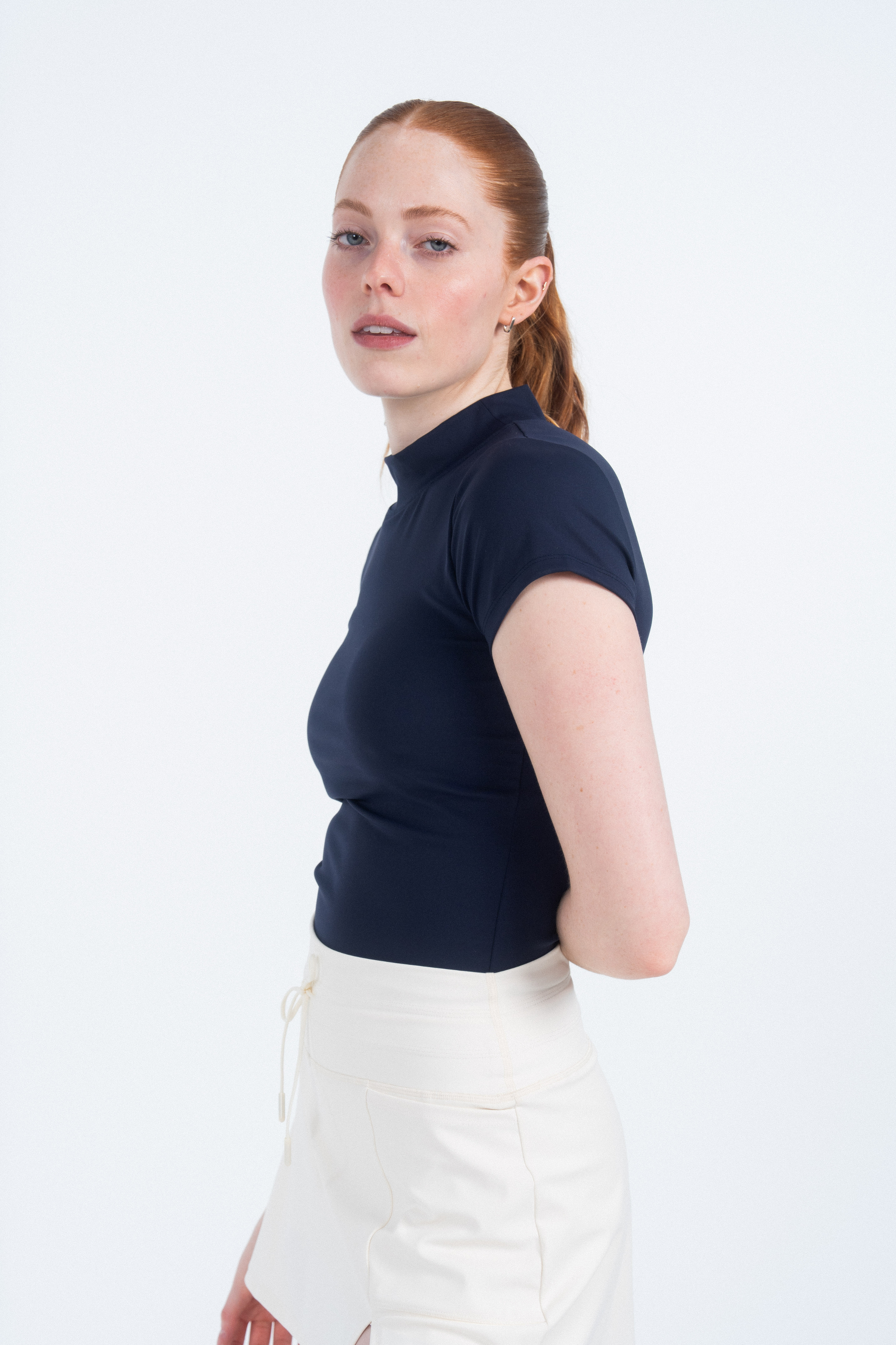 Ready Mock Neck Short Sleeve | Sierra Madre Women's Golf Attire