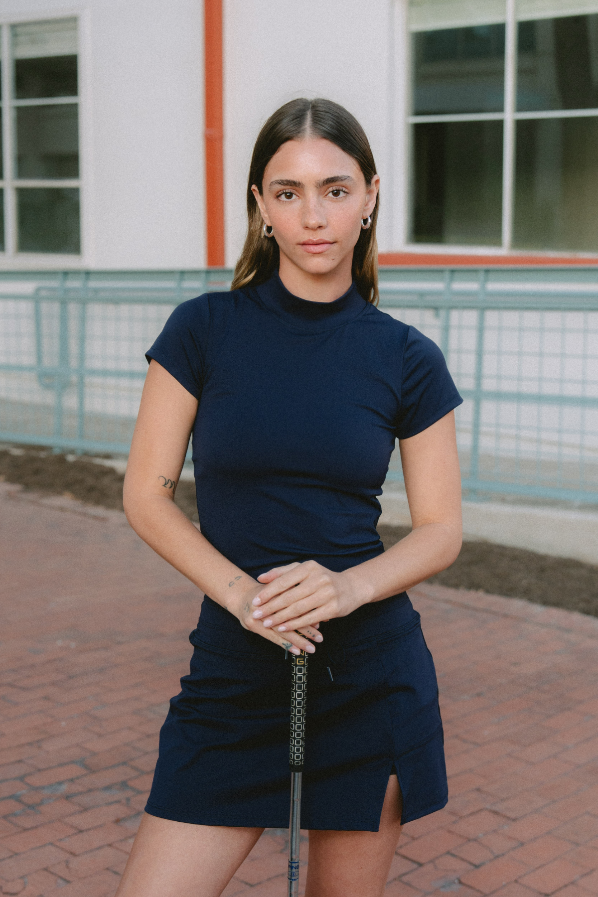 Ready Mock Neck Short Sleeve | Sierra Madre Women's Golf Attire