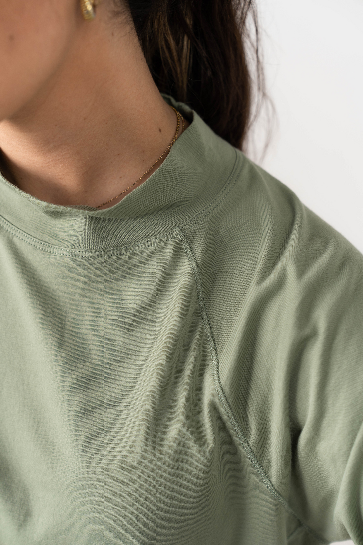 The Long Sleeve Mock Neck Tee